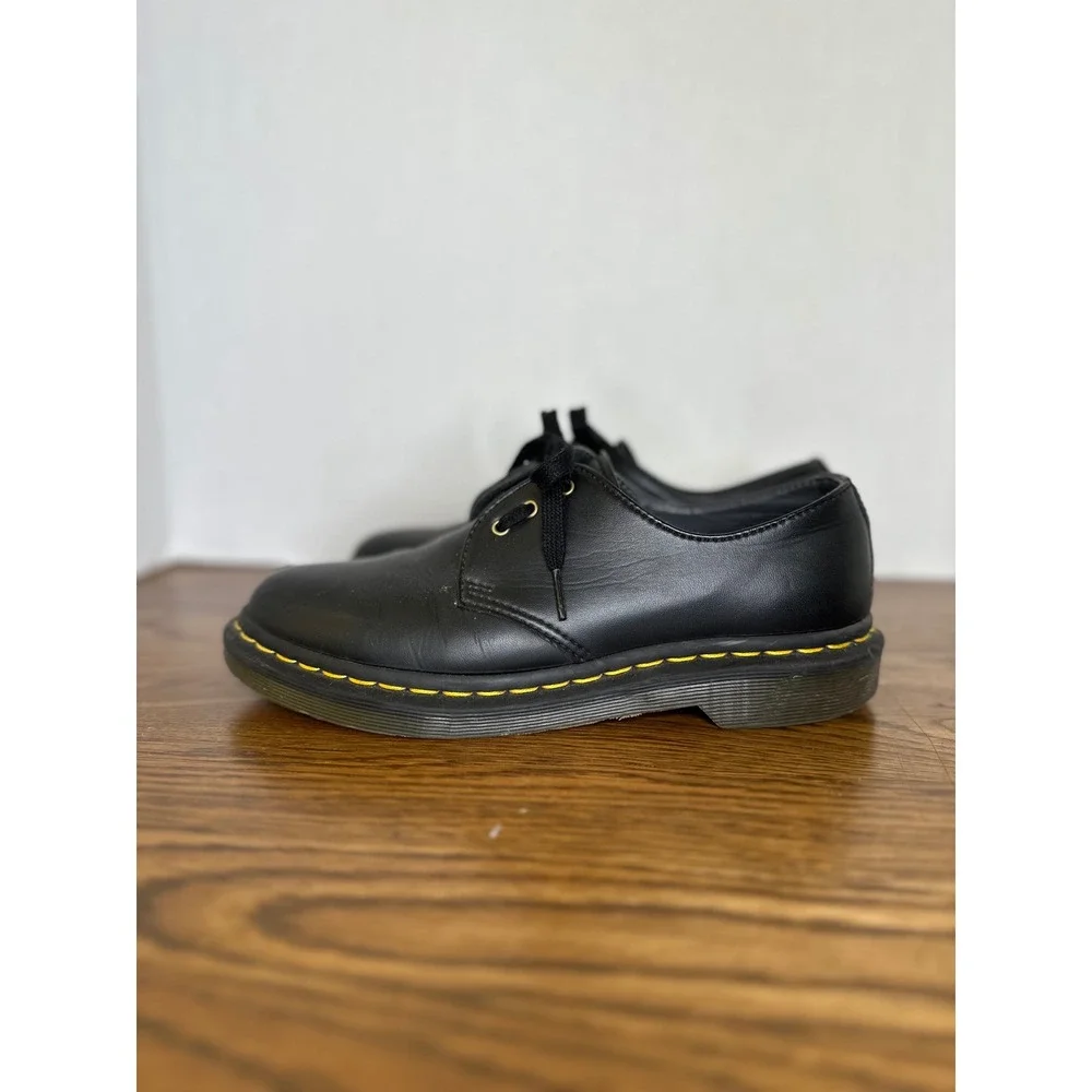 Dr. Martens 1461 Vegan Felix Oxford Shoes Black Matte Mens 7 Womens‎ 8 14046